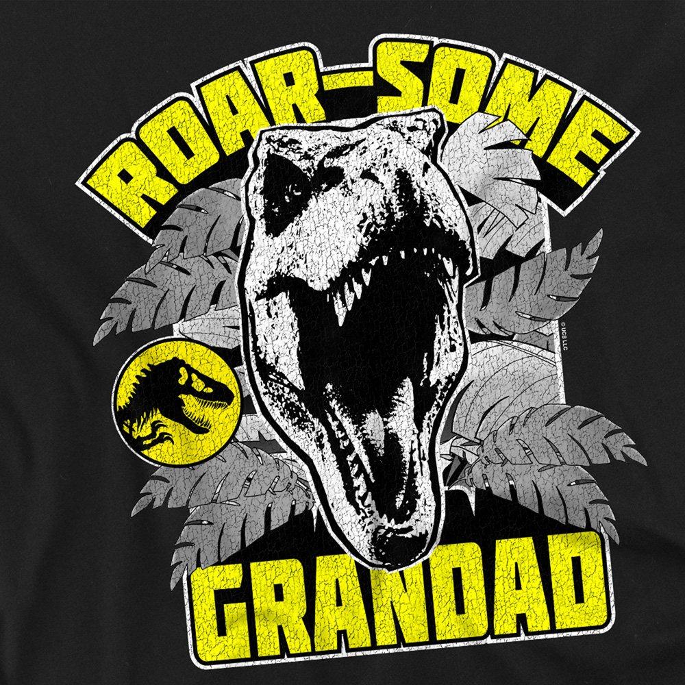Black - Universal - Jurassic Park Roarsome Grandad T-Shirt Black - 2