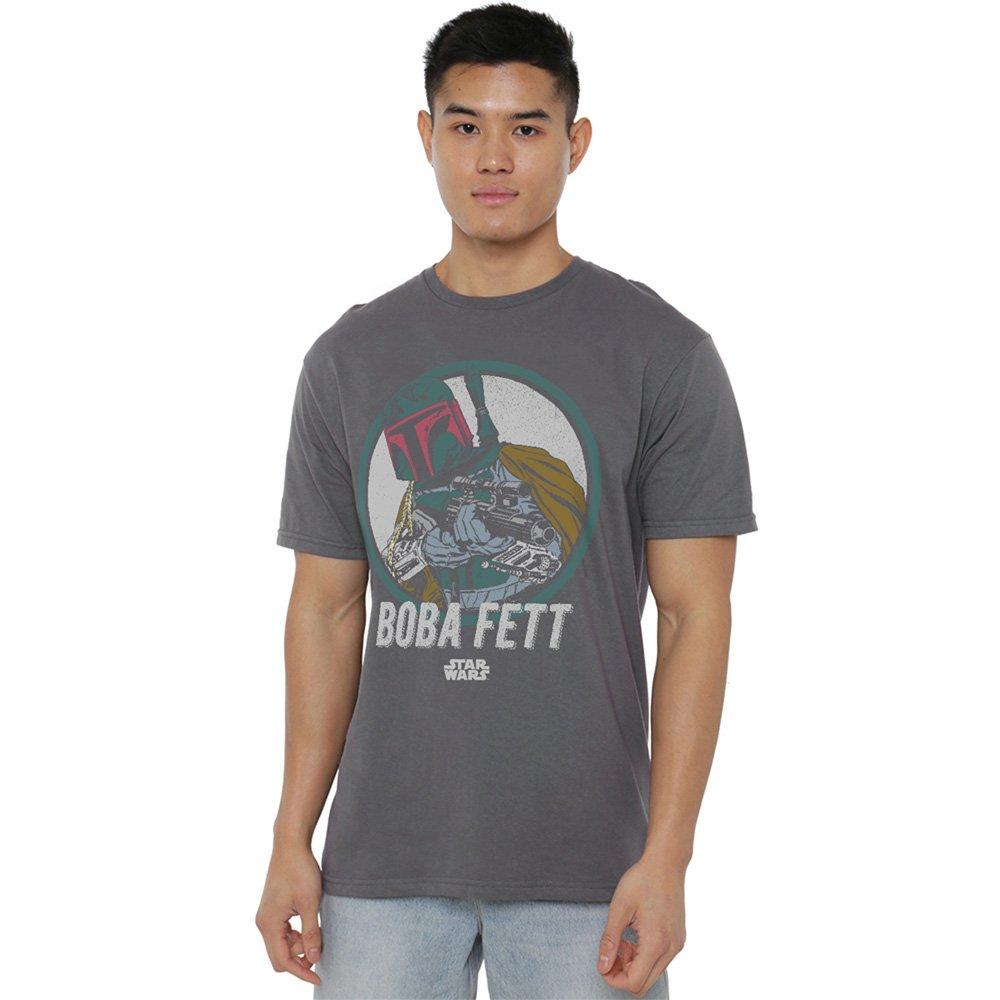 Grey - Star Wars - Retro Boba T-Shirt - 1