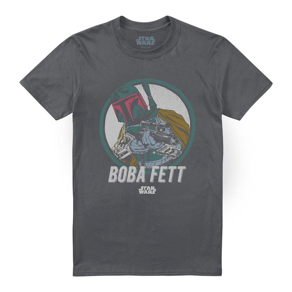 Grey - Star Wars - Retro Boba T-Shirt - 4