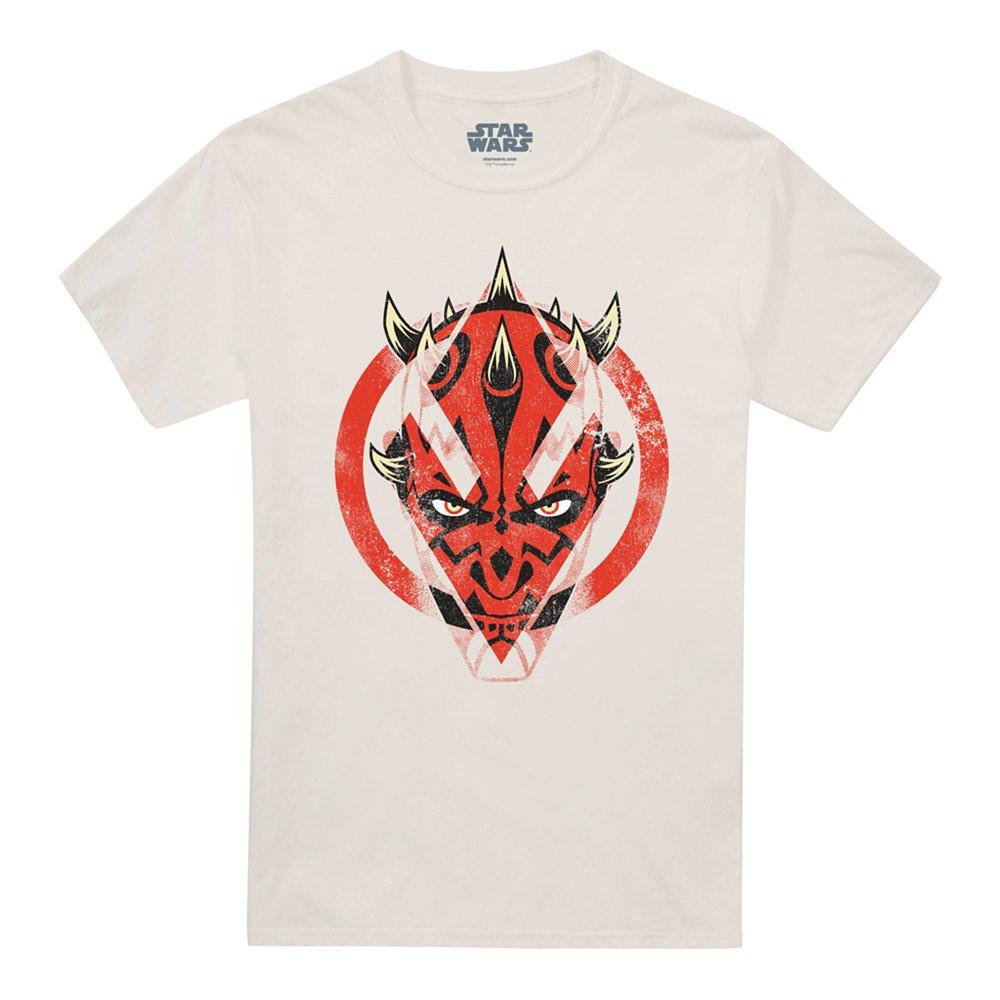 Beige - Star Wars - Maul Shadow Lord Distressed Sith Portrait T Shirt - 4