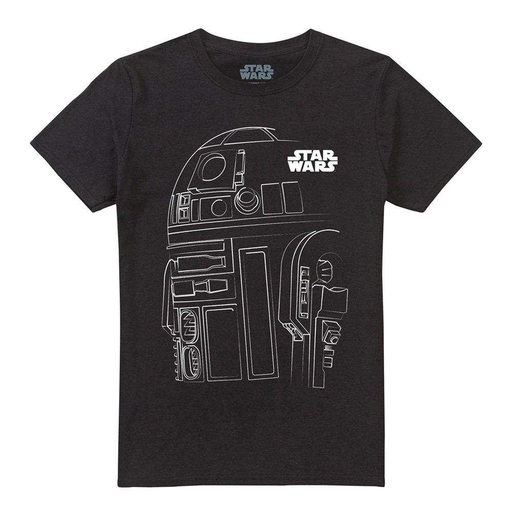 Black - Star Wars - R2D2 Outline T-Shirt - 4