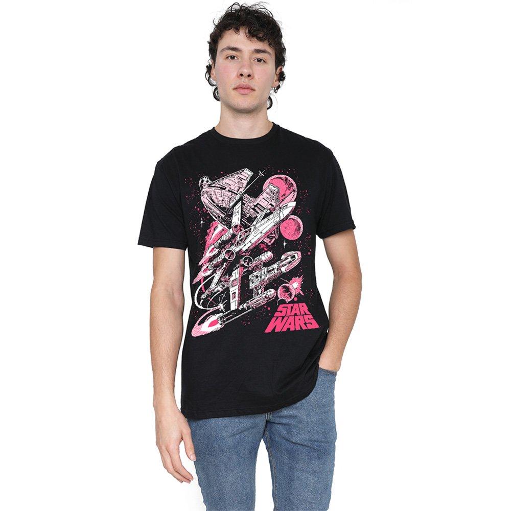 Star Wars Star Wars Retro Pink Comic T-Shirt Black