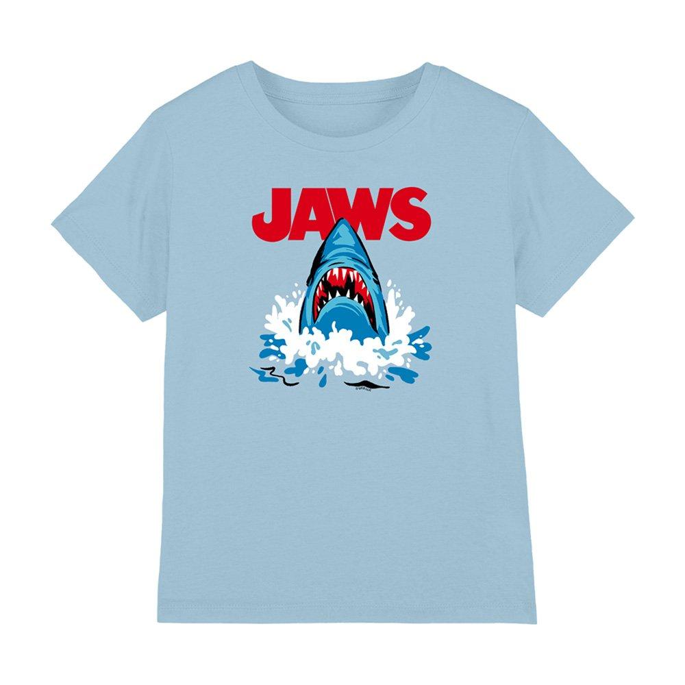 Light Blue - Universal - Jaws Cartoon Shark Bruce Kids T Shirt Light Blue - 1