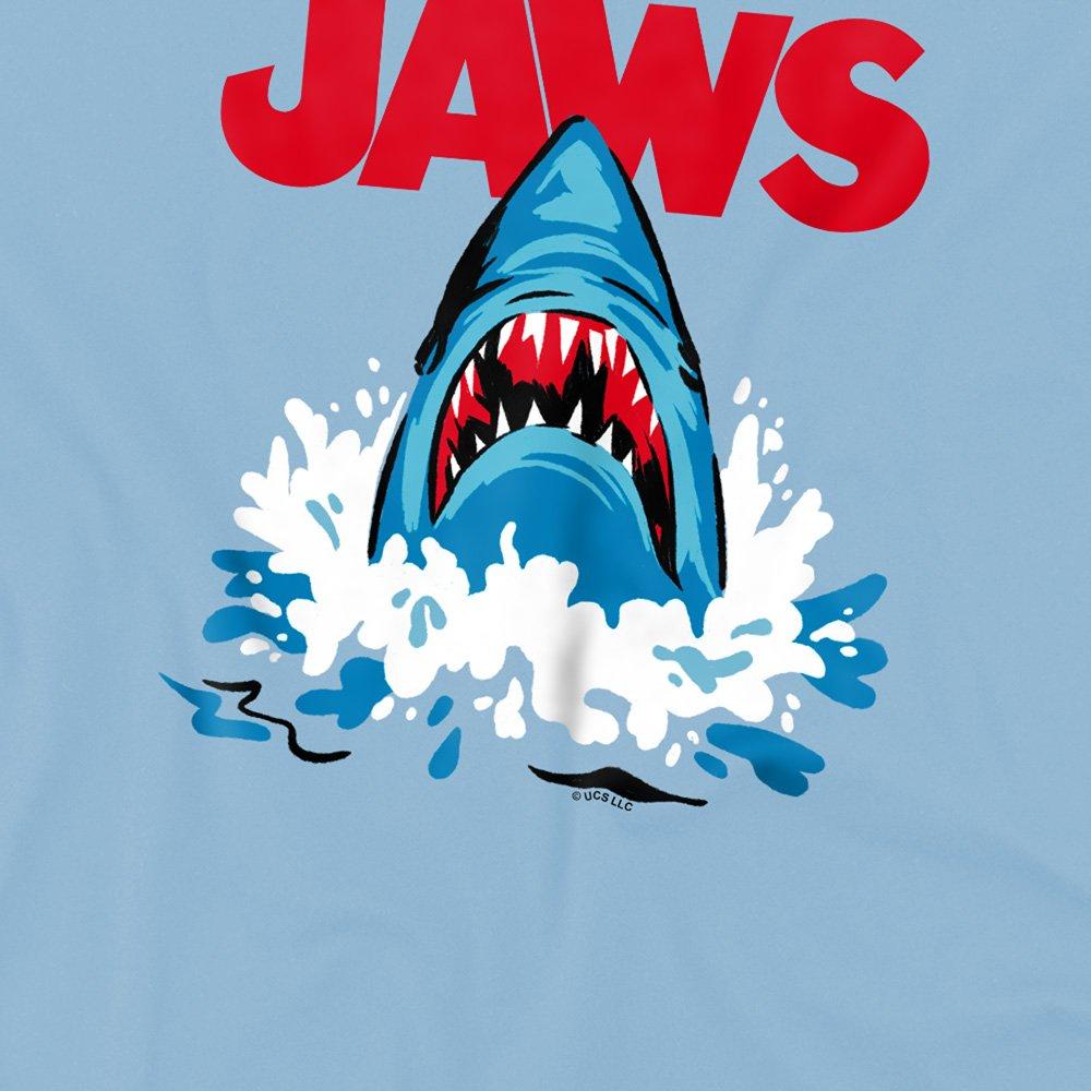 Light Blue - Universal - Jaws Cartoon Shark Bruce Kids T Shirt Light Blue - 2