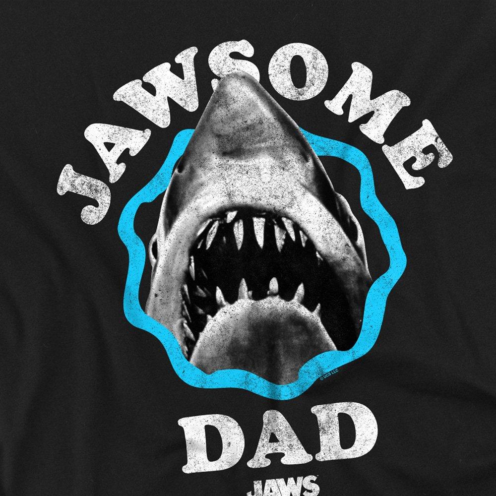 Black - Universal - Jaws FatherS Day Jawsome Dad T-Shirt Black - 2