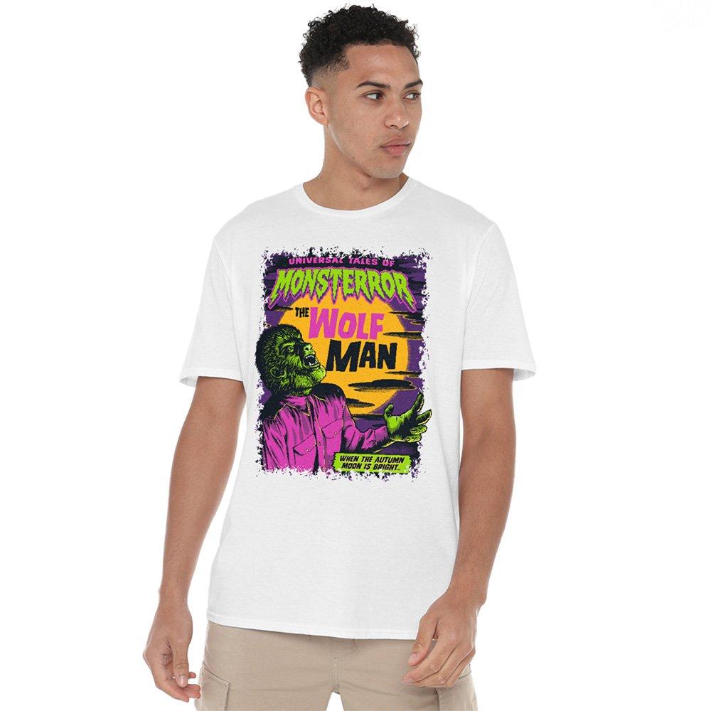 White - Universal - Universal Monsters The Wolfman Neon T-Shirt White - 1