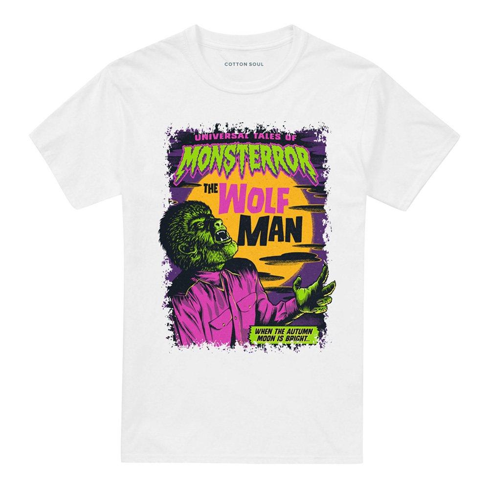 White - Universal - Universal Monsters The Wolfman Neon T-Shirt White - 4