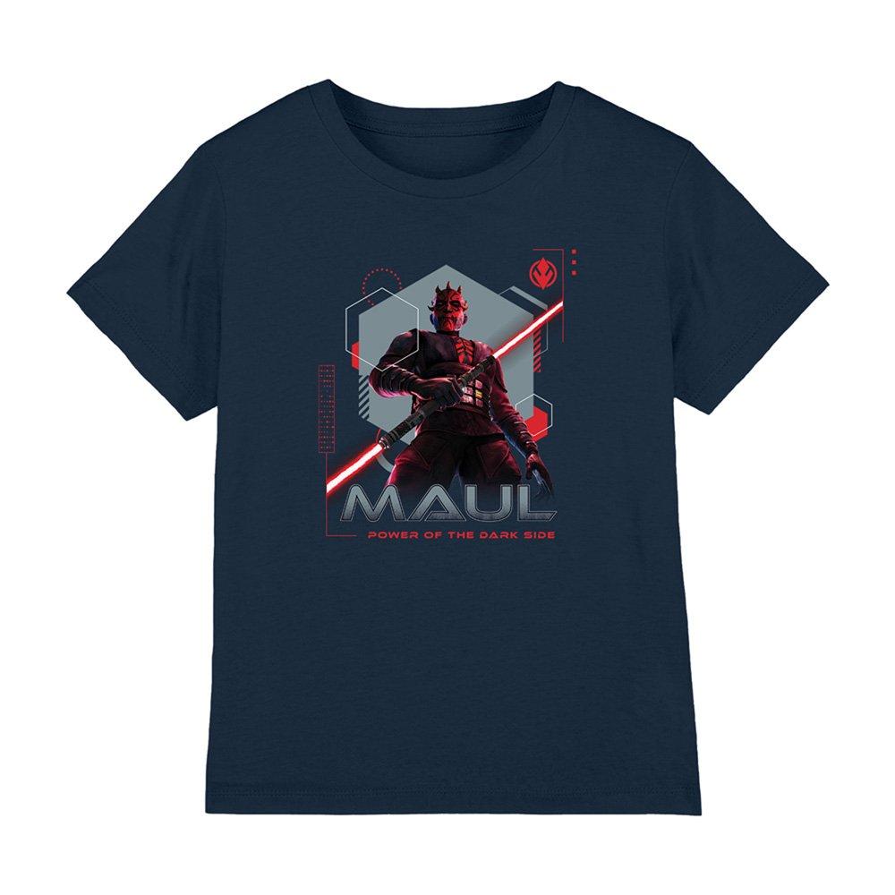 Navy - Star Wars - Maul Shadow Lord Dark Side Power Kids T Shirt Nav - 1