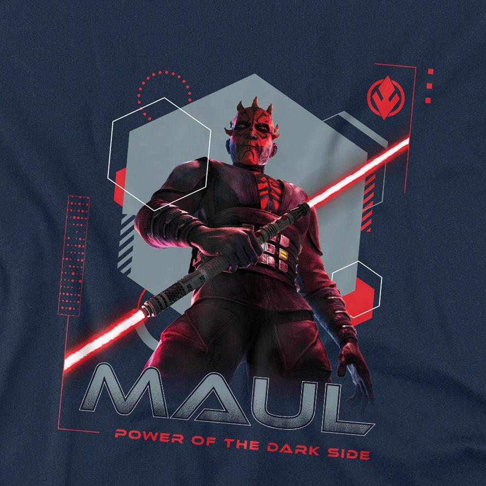 Navy - Star Wars - Maul Shadow Lord Dark Side Power Kids T Shirt Nav - 2