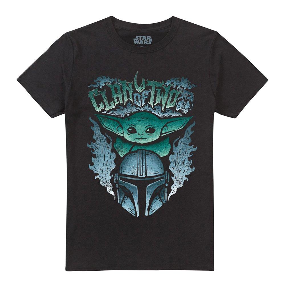 Black - Star Wars - The Mandalorian Clan Of Two Metal Band T-Shirt Bl - 4