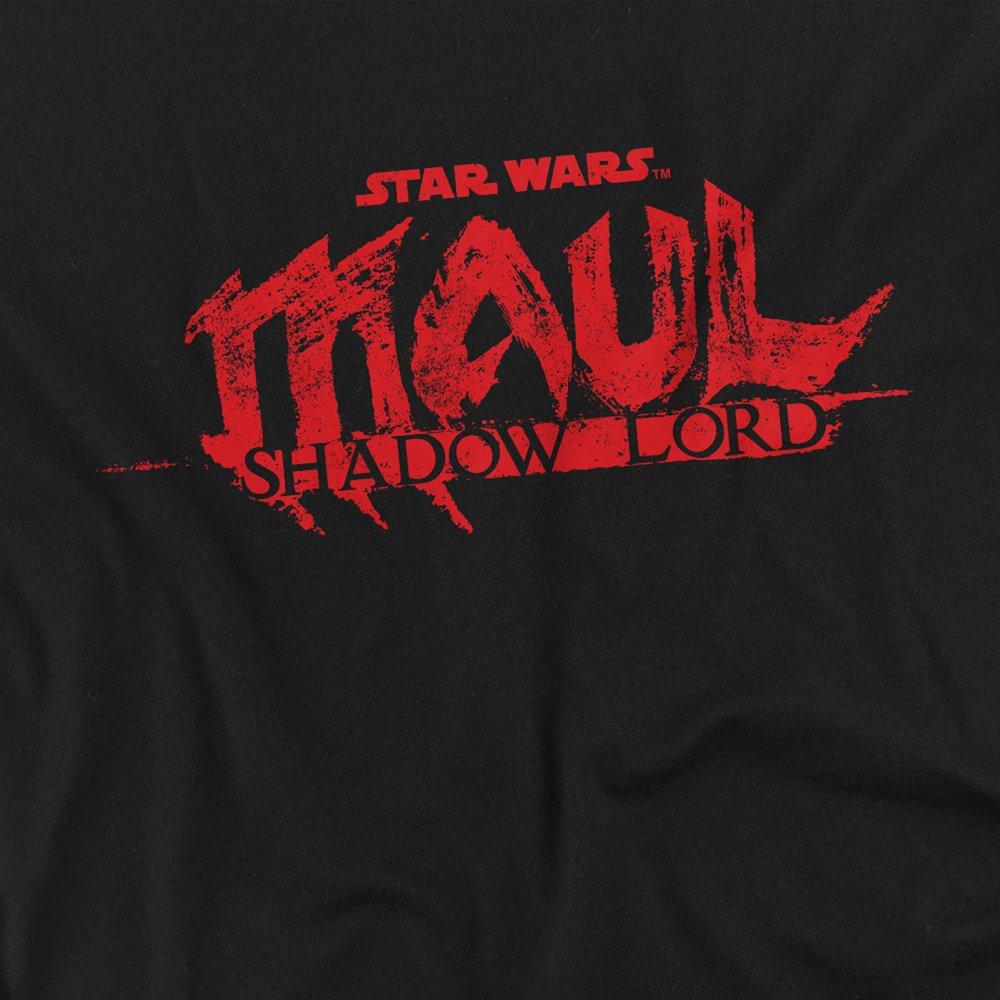 Black - Star Wars - Maul Shadow Lord Red Logo Oversized T Shirt Black - 2