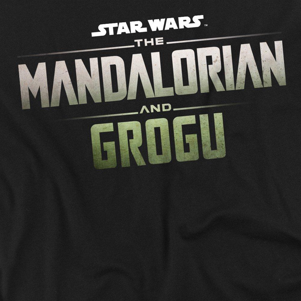 Black - Star Wars - The Mandalorian Grogu Movie Logo T Shirt Black - 2