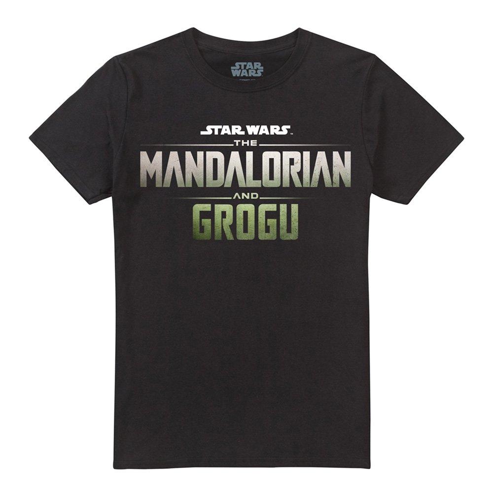 Black - Star Wars - The Mandalorian Grogu Movie Logo T Shirt Black - 4