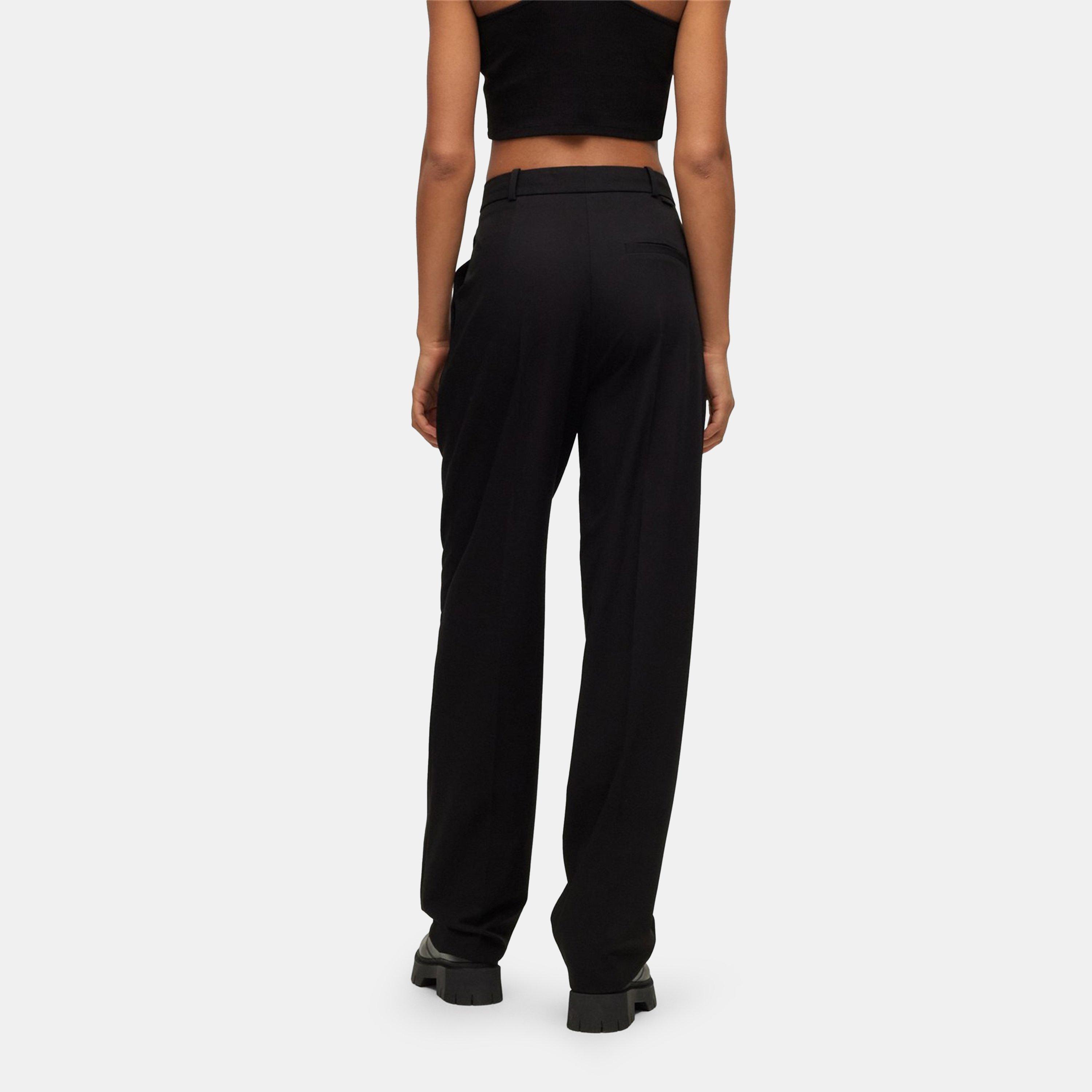 Black 001 - Hugo - Women's Hasabu Tailored Trouser - 4