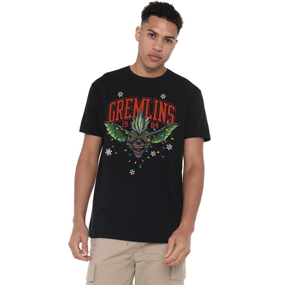 Black - Warner Brothers - Gremlins Christmas Lights 1984 T-Shirt Black - 1