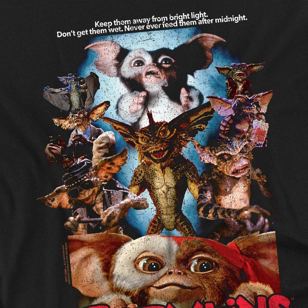 Black - Warner Brothers - Gremlins Movie Poster Mogwai Mix T-Shirt Black - 2