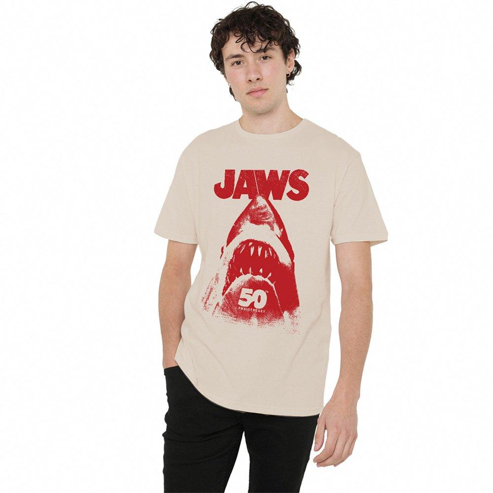 Light Sand - Universal - Jaws Red Shark Poster T Shirt Sand - 1