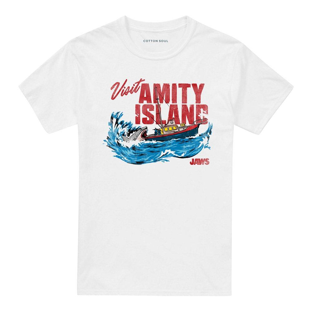 White - Universal - Jaws Visit Amity Island Bite T Shirt White - 4