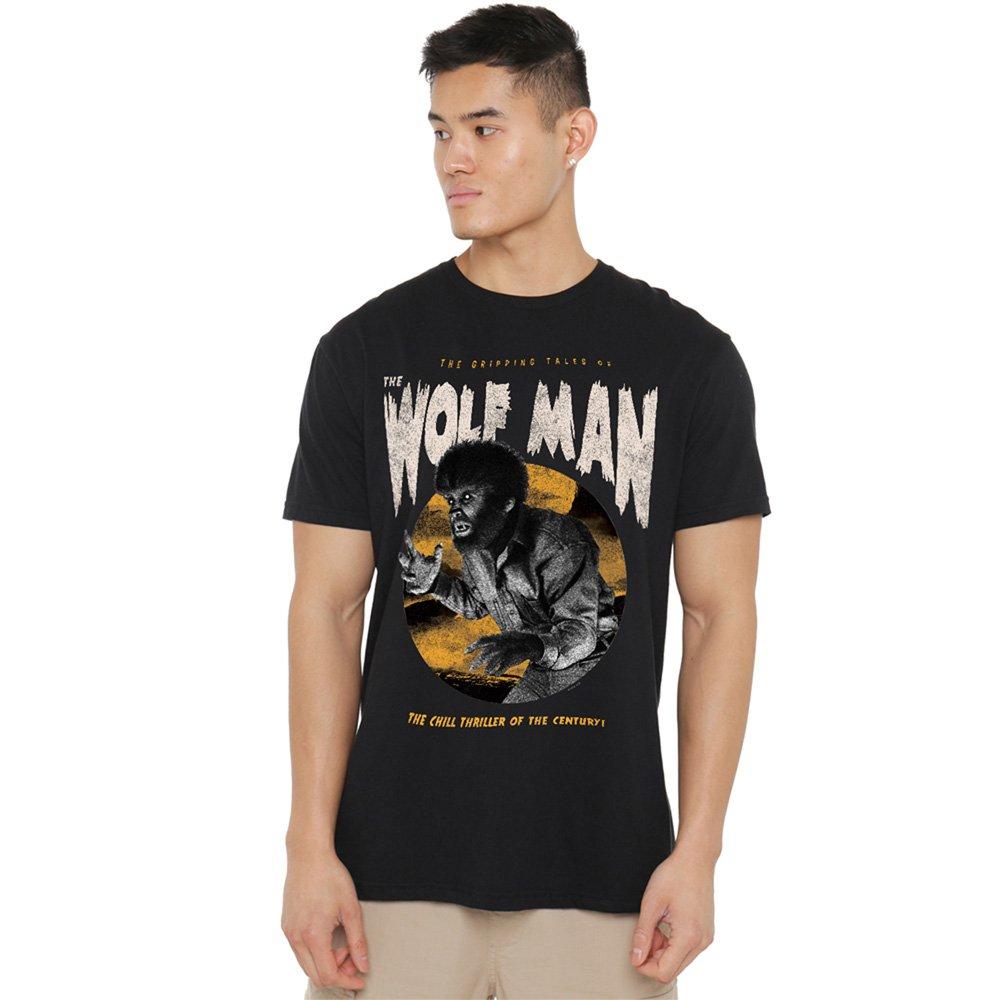 Universal Universal Monsters The Wolfman Retro T-Shirt Blac