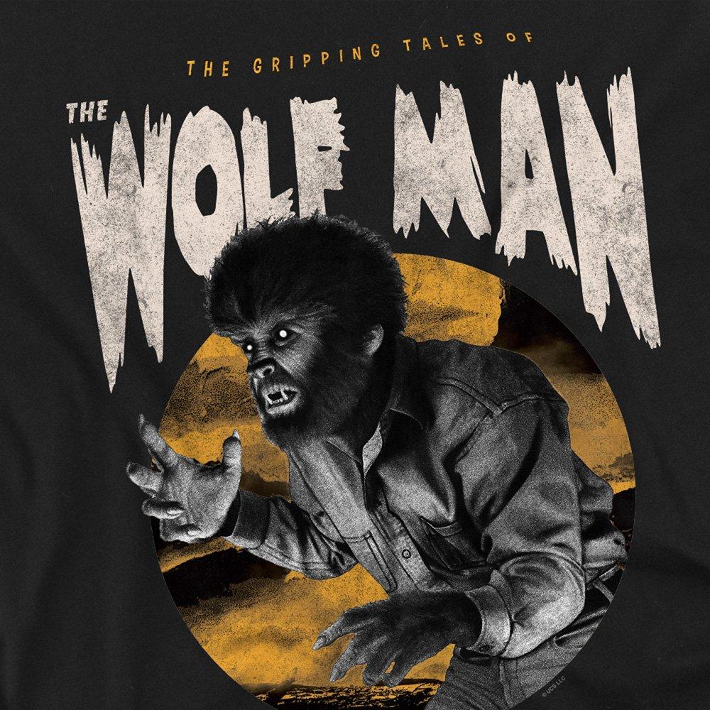 Black - Universal - Universal Monsters The Wolfman Retro T-Shirt Blac - 2