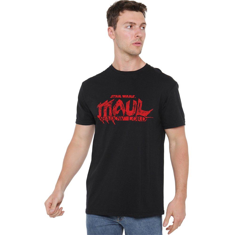 Black - Star Wars - Maul Shadow Lord Red Logo T Shirt Black - 1