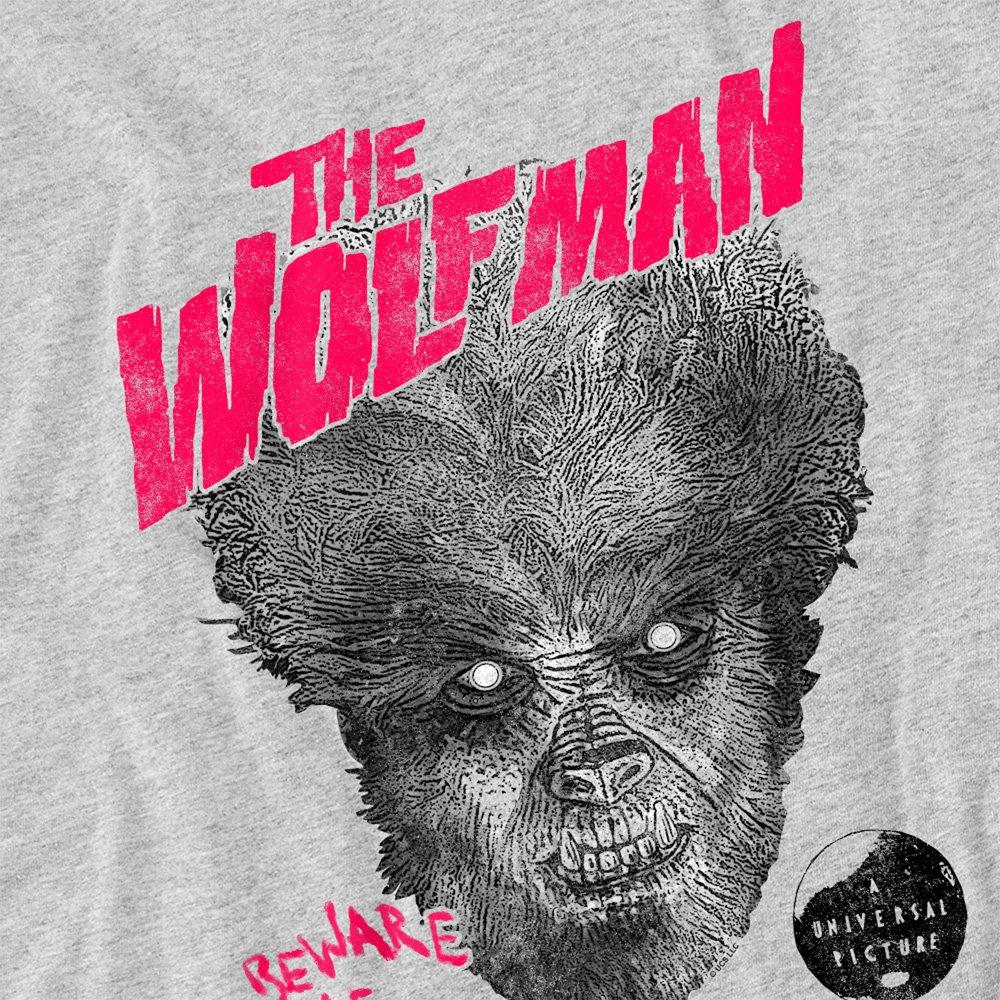 Grey - Universal - Universal Monsters The Wolfman T-Shirt Athletic H - 2