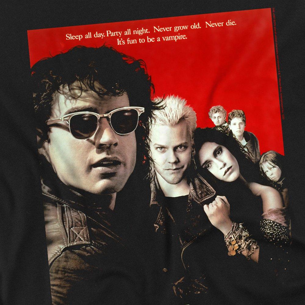 Black - Warner Brothers - The Lost Boys Fun To Be A Vampire Poster T-Shirt - 2
