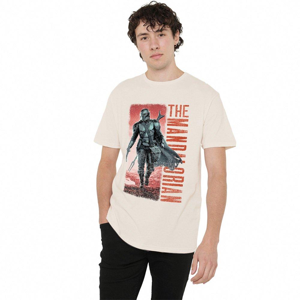 Beige - Star Wars - The Mandalorian Cowboy Hunter T-Shirt Natural - 1