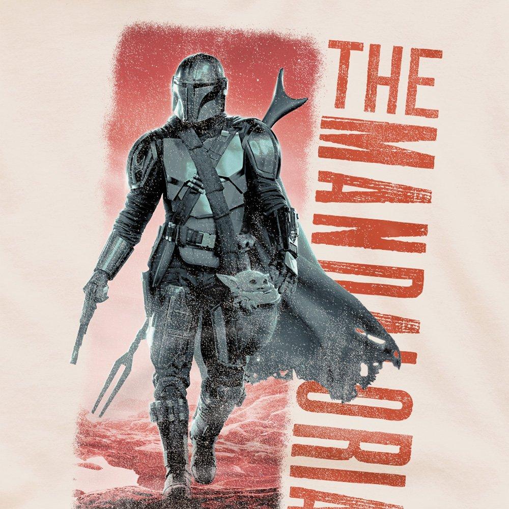 Beige - Star Wars - The Mandalorian Cowboy Hunter T-Shirt Natural - 2