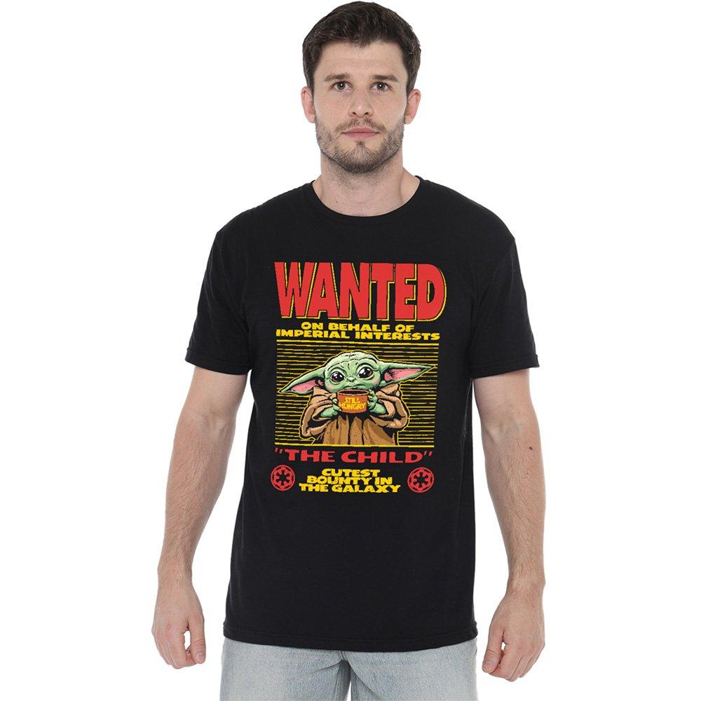 Black - Star Wars - The Mandalorian Cutest Bounty Wanted Grogu T-Shirt - 1