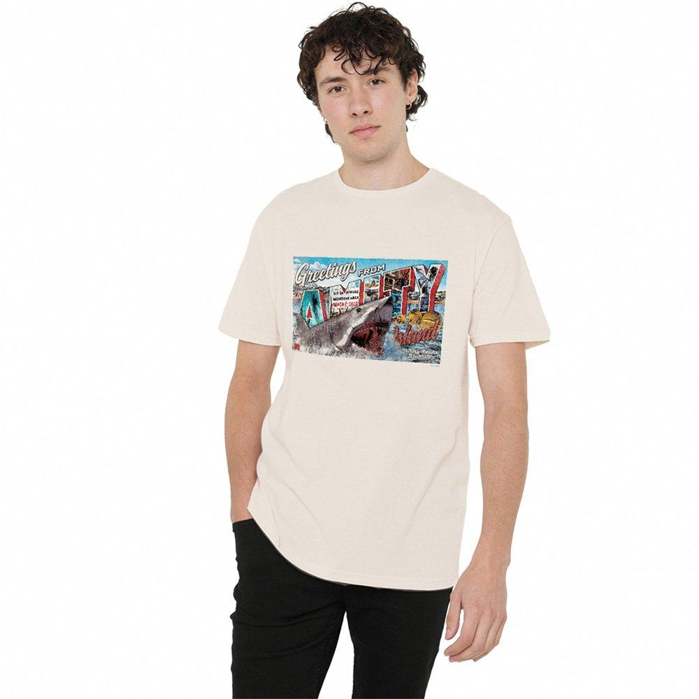 Universal Men's Jaws Amity Island Postcard T Shirt Natural - XL