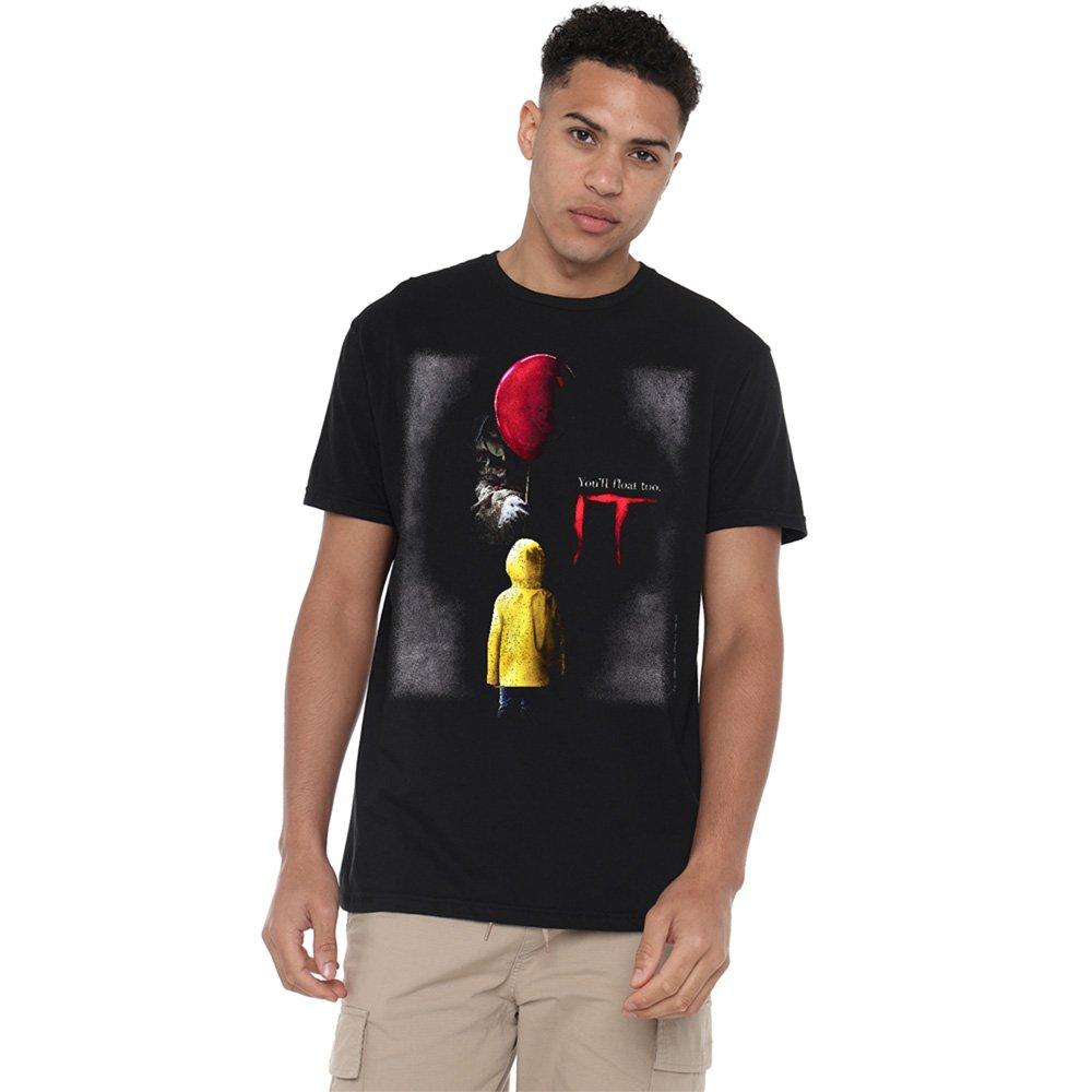Warner Brothers Men's It Youll Float Too Fog Poster T-Shirt Black - XXL