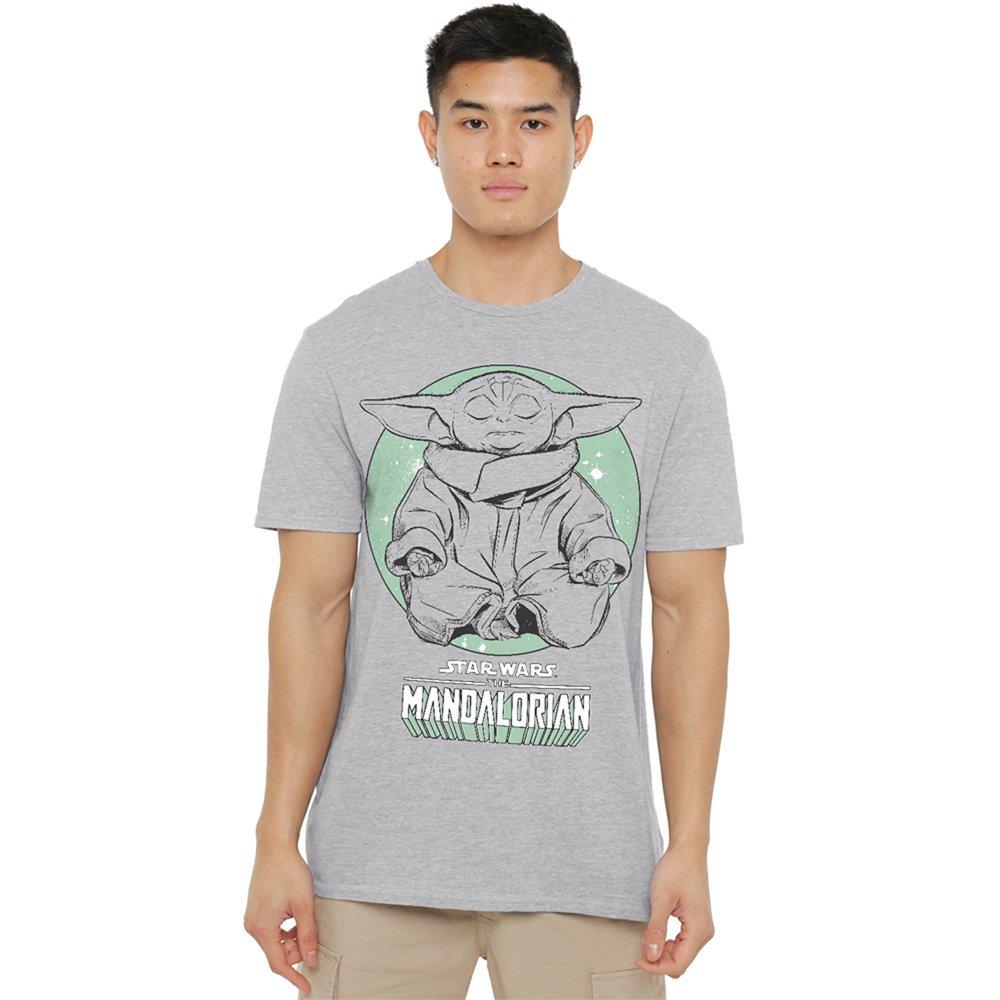Light Grey - Star Wars - The Mandalorian Relaxing Grogu Yoga T-Shirt Athle - 1