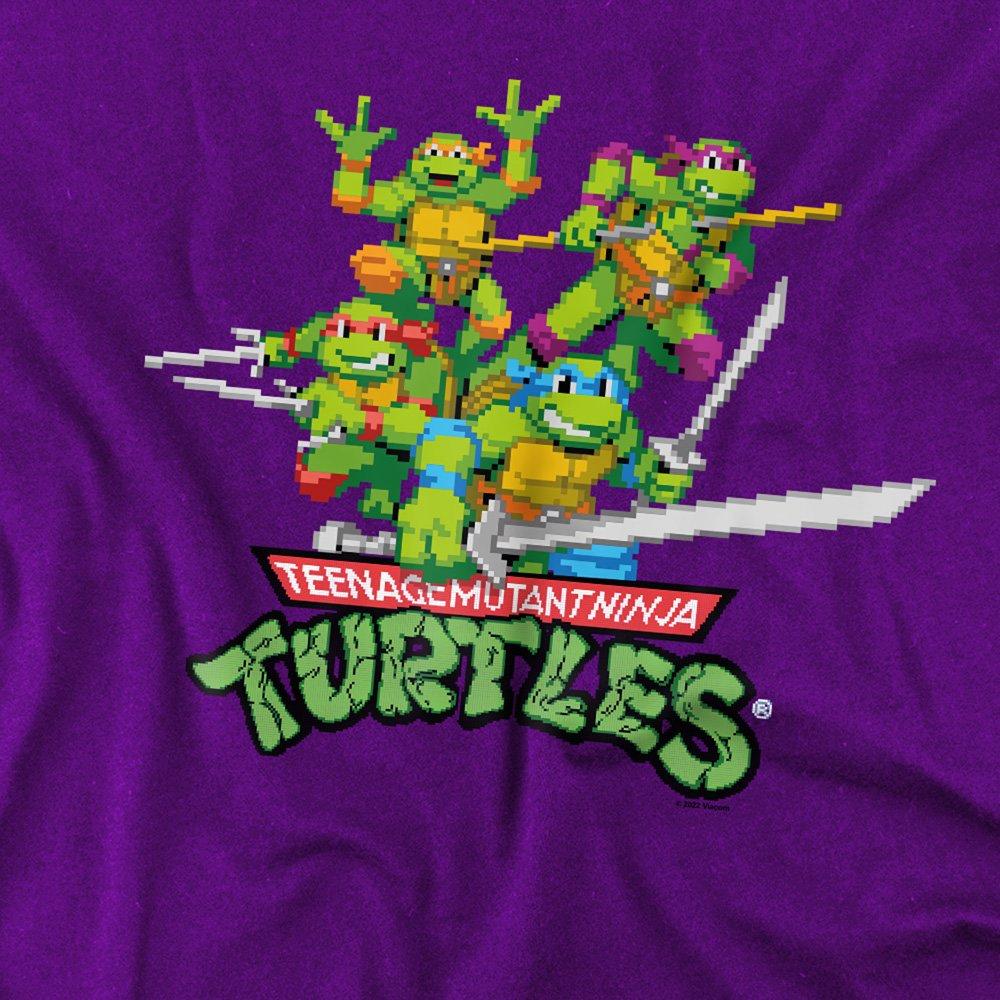 Purple - Teenage Mutant Ninja Turtles - Tmnt Retro Arcade T Shirt Purple - 2