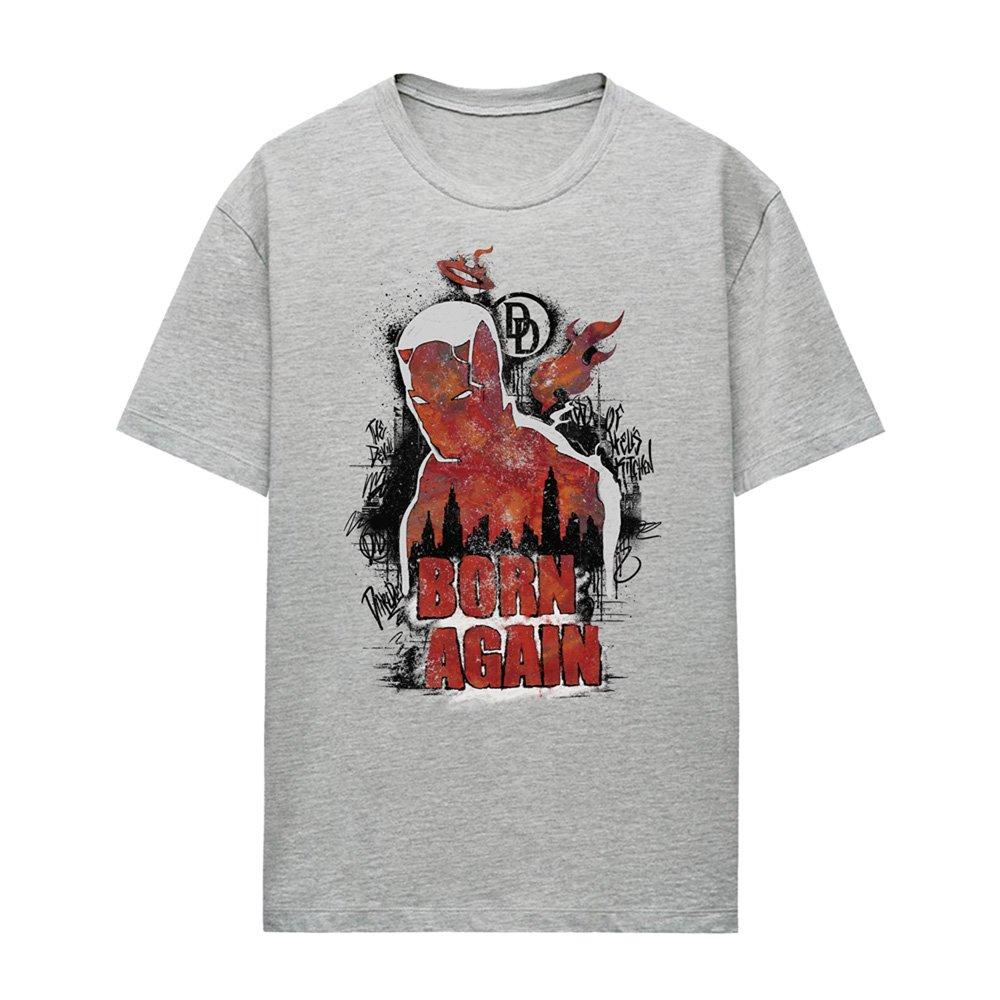 Grey - Marvel - Daredevil Born Again Matt Murdock Graffiti T-Shirt - 4