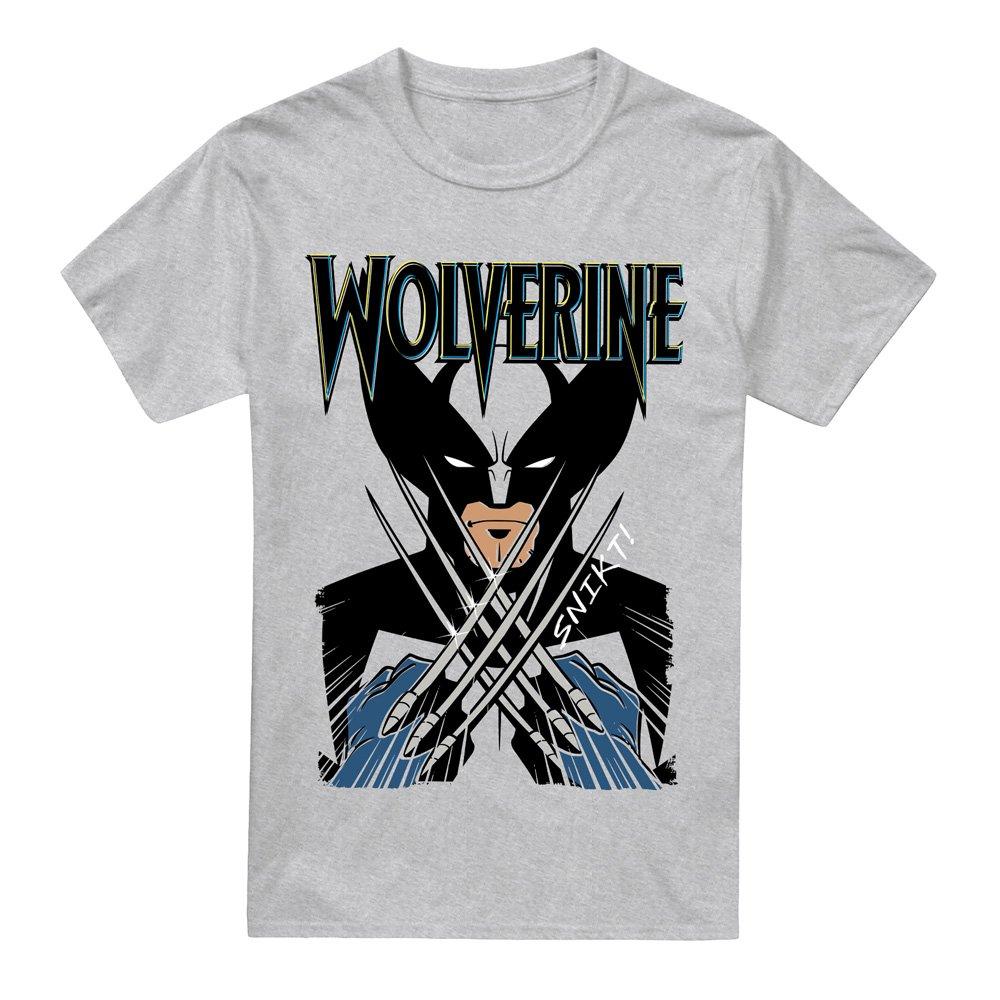 Grey - Marvel - X-Men Wolverine Action Mens T-Shirt Grey - 4