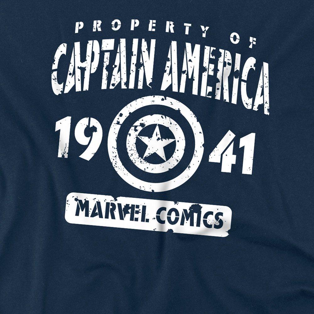 Navy - Marvel - Marvel Property Of Cotton Mens T-Shirt Navy - 2