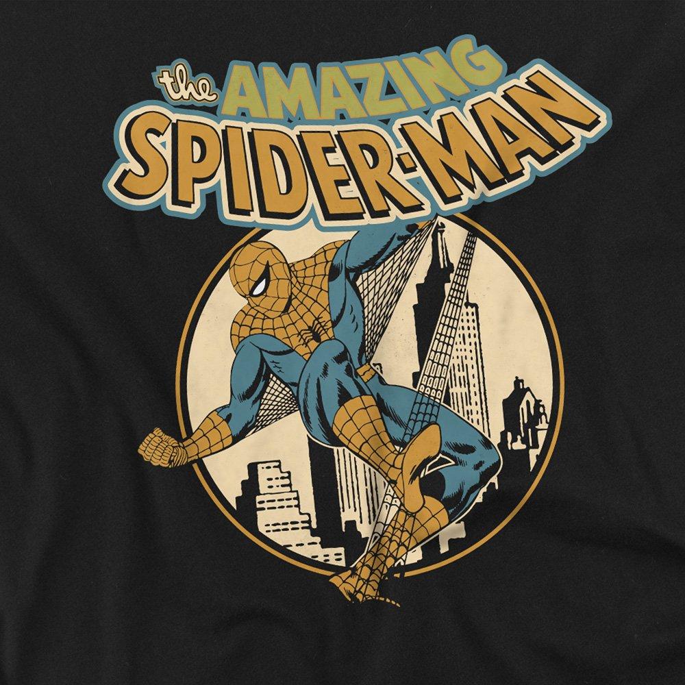 Black - Marvel - Marvel City Slinger Cotton Mens T-Shirt Black - 2