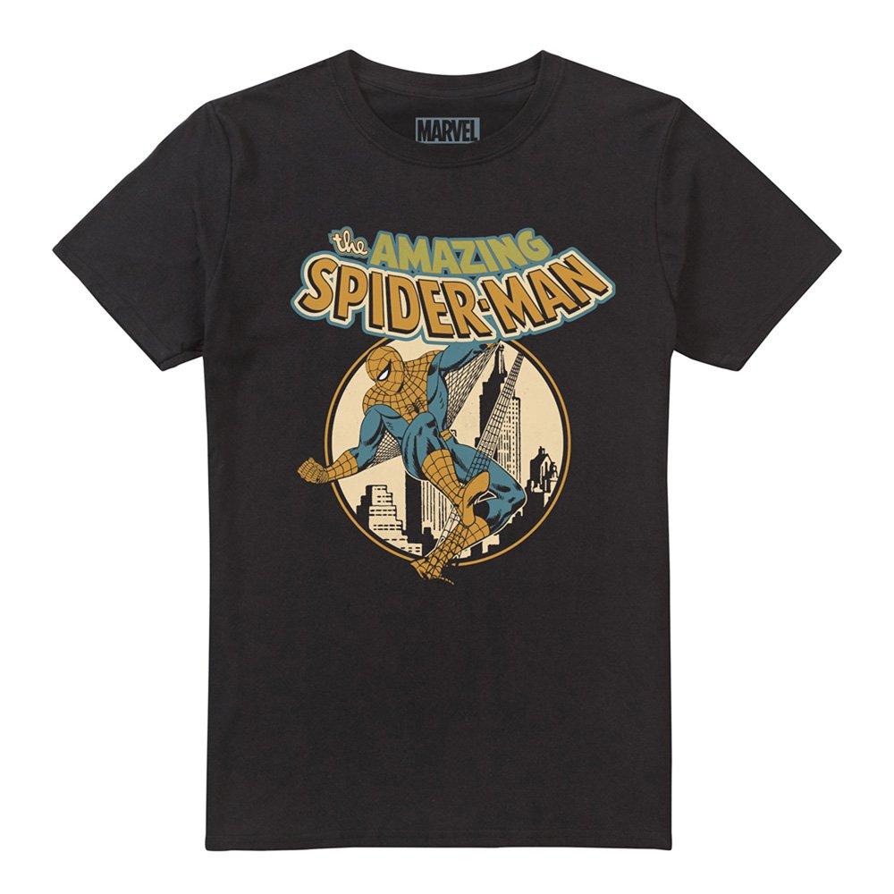 Black - Marvel - Marvel City Slinger Cotton Mens T-Shirt Black - 4