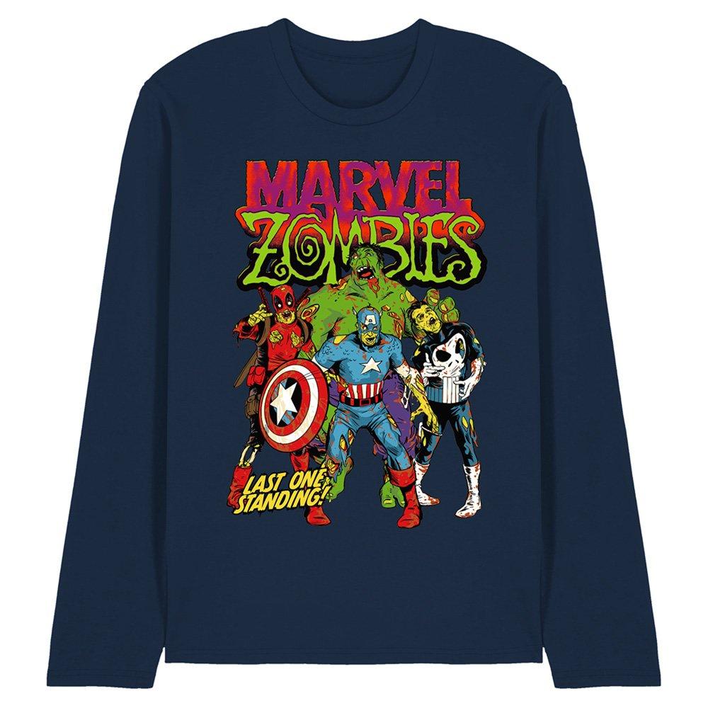 Navy - Marvel - Zombies Last One Standing Long Sleeve T-Shirt Nav - 1