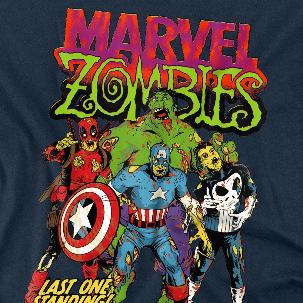 Navy - Marvel - Zombies Last One Standing Long Sleeve T-Shirt Nav - 2