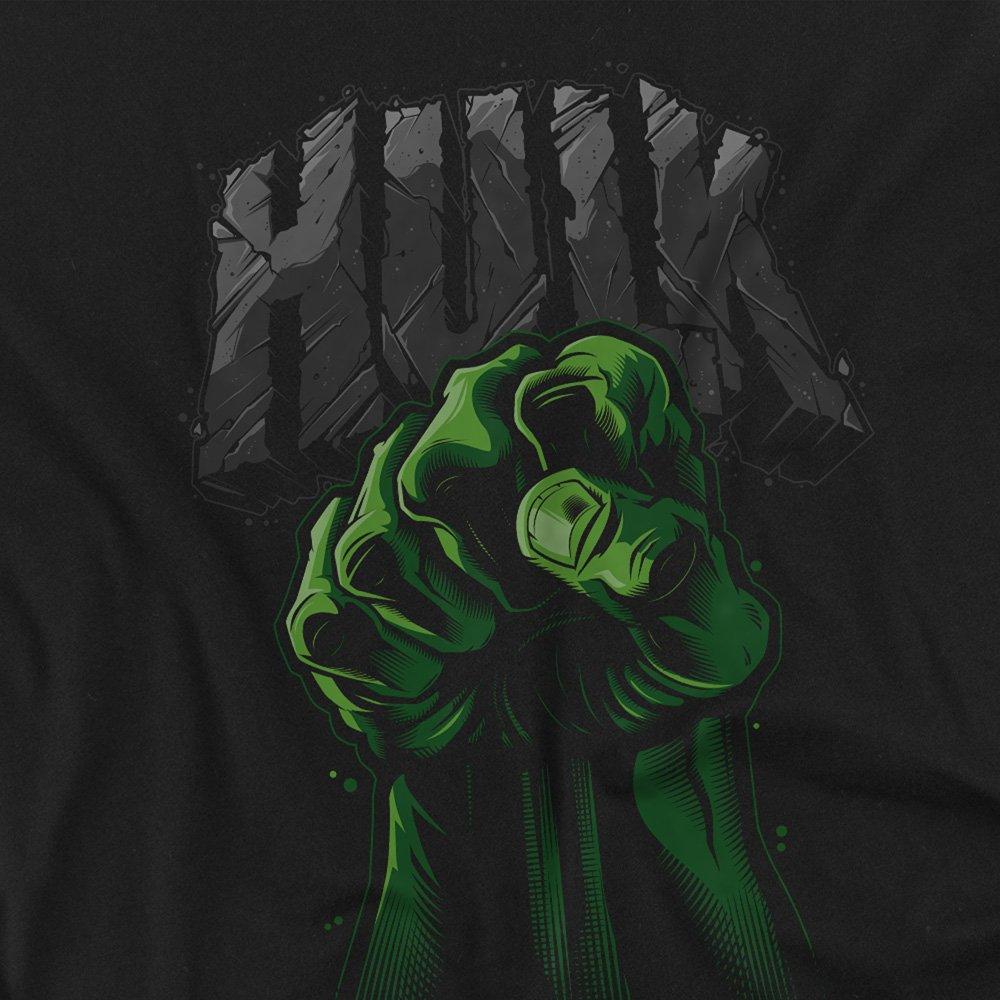 Black - Marvel - Hulk Fist Cotton T-shirt - 2