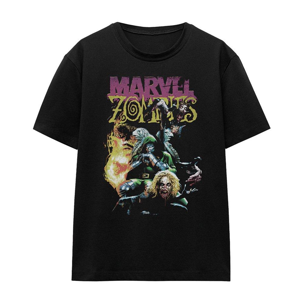 Black - Marvel - Zombies Doom And The Fantastic Four Cover T-Shirt - 4