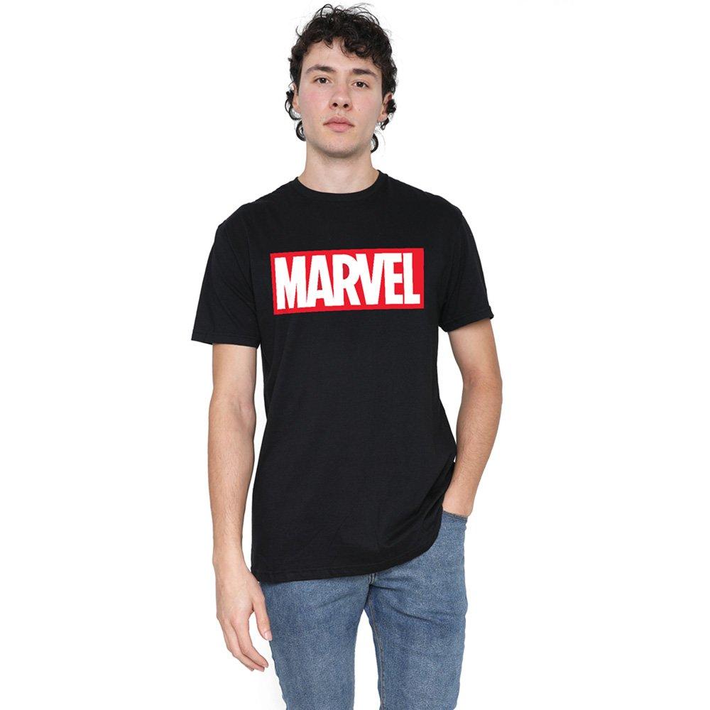 Marvel Core Logo Cotton Mens T-Shirt Black