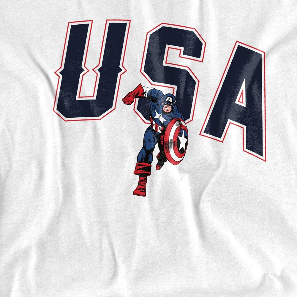 White - Marvel - Marvel USA Cotton Mens T-Shirt White - 2