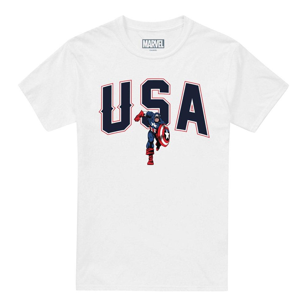 White - Marvel - Marvel USA Cotton Mens T-Shirt White - 4