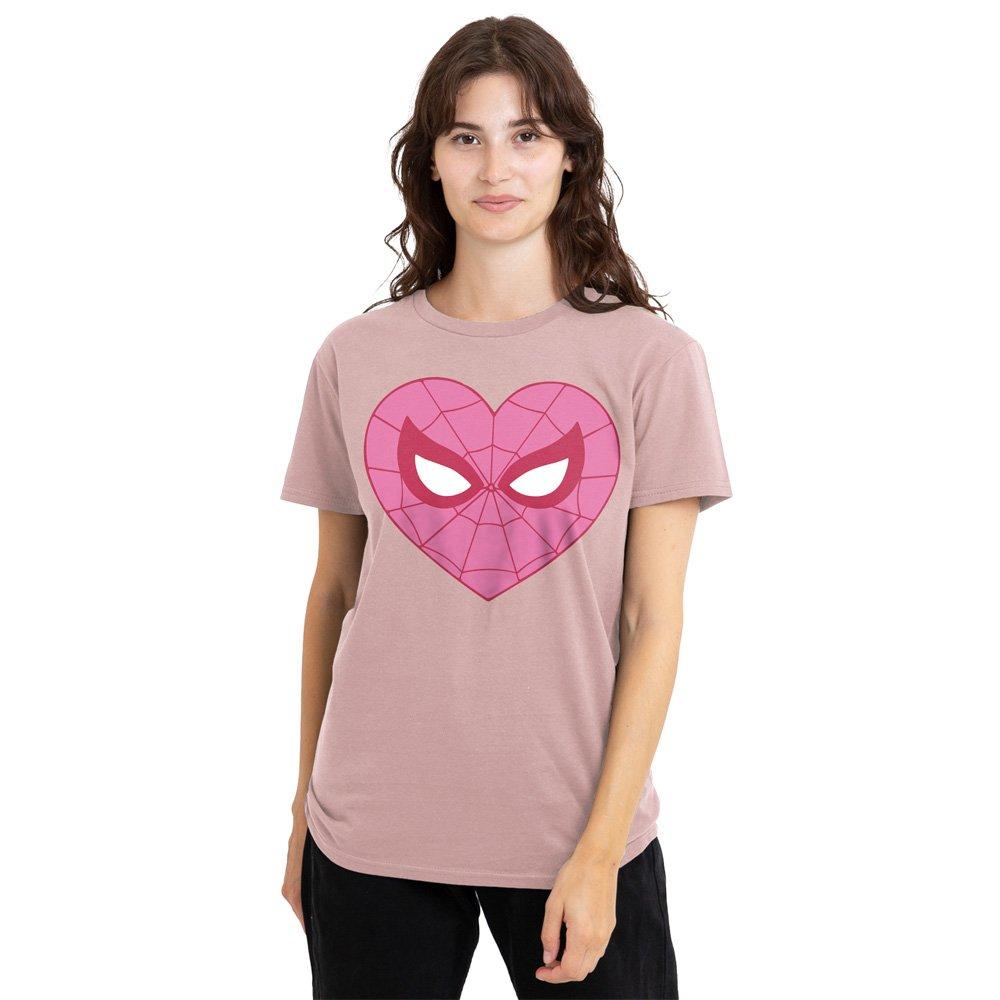 Rose - Marvel - Spiderman Pink Heart T-Shirt Powder Rose - 1