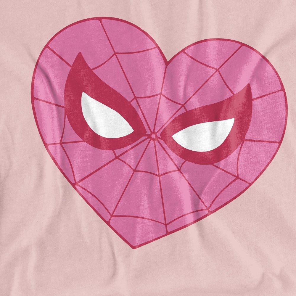 Rose - Marvel - Spiderman Pink Heart T-Shirt Powder Rose - 2