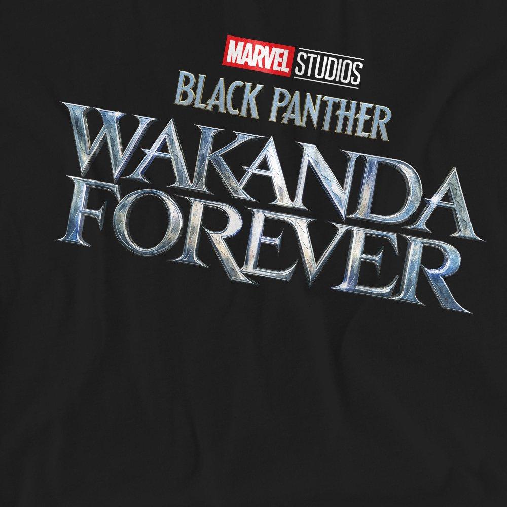 Black - Marvel - Black Panther: Wakanda Forever Logo T-Shirt Black - 2