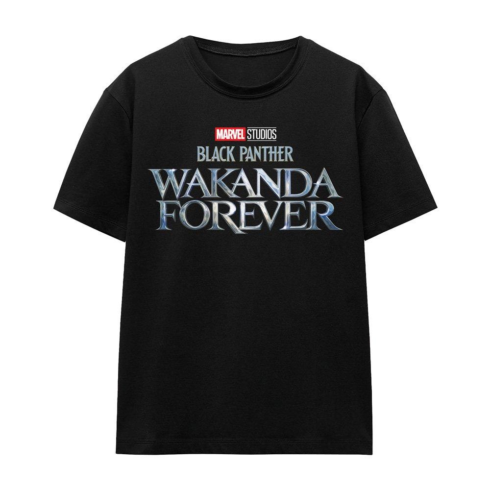 Black - Marvel - Black Panther: Wakanda Forever Logo T-Shirt Black - 4